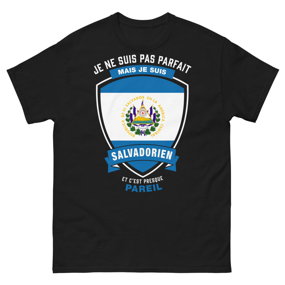 T-shirt Salvadorien noir - je ne suis pas parfait