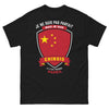 T-shirt chinois noir - humour et fierté chic