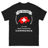 T-shirt Suisse noir - Là où commence mon histoire