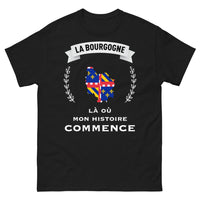 Thumbnail for T-shirt Bourgogne noir - là où mon histoire commence