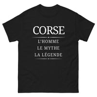 Thumbnail for T-shirt Corse noir - L'homme, le mythe, la légende