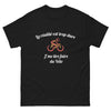 T-shirt cycliste noir - La réalité est trop dure, je me tire faire du vélo