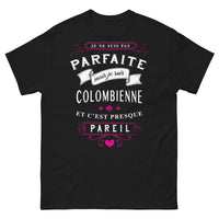 Thumbnail for T-shirt Colombienne noir - Je ne suis pas parfaite