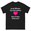 T-shirt infirmière noir - j'ai raison ou tu as tort