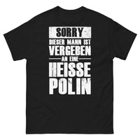 Thumbnail for T-shirt Polen schwarz - Sorry, dieser Mann ist vergeben