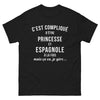 T-shirt Princesse espagnole noir - C'est compliqué mais je gère
