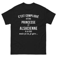 Thumbnail for T-shirt Alsace noir - princesse et Alsacienne