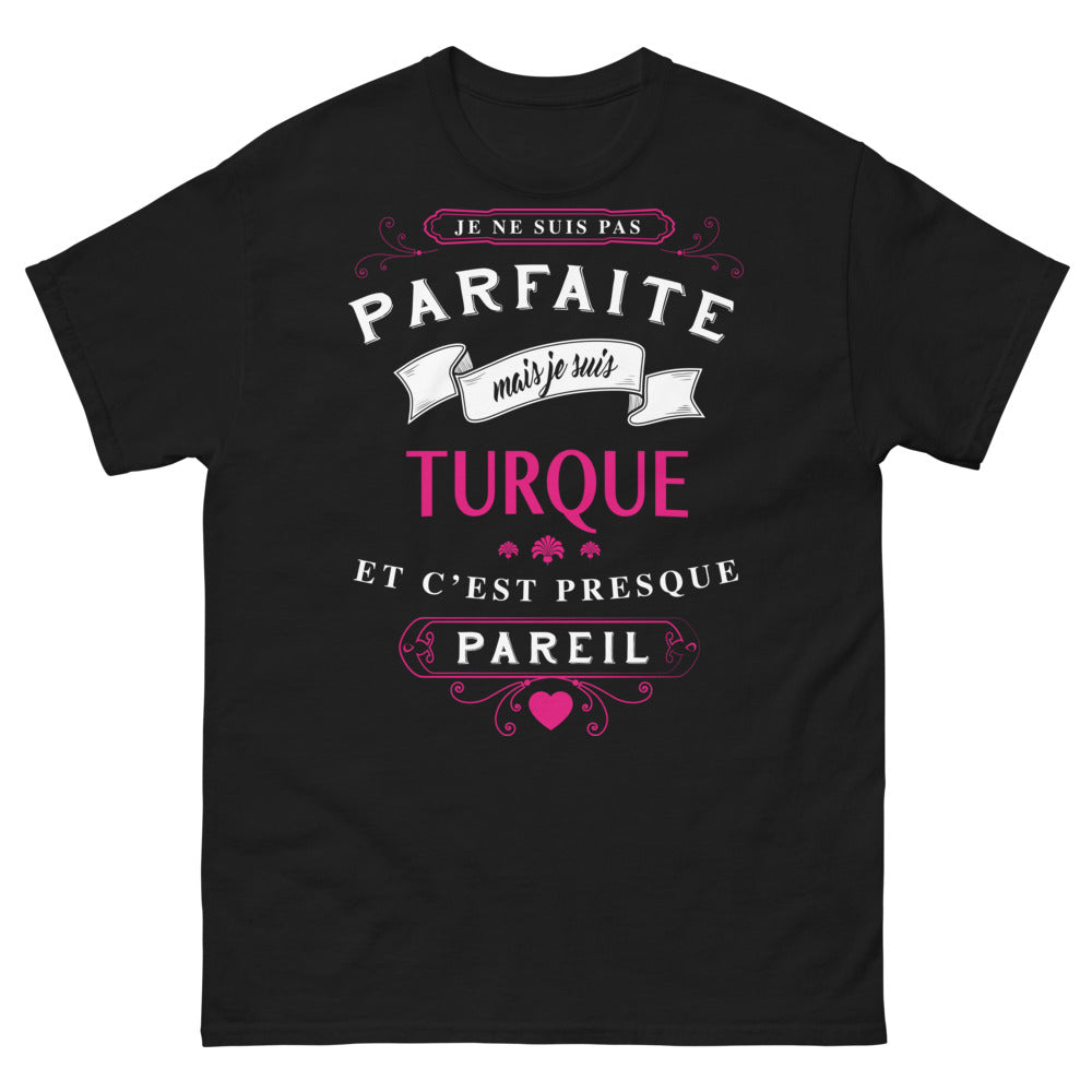 T-shirt turque noir - humour et fierté