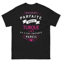Thumbnail for T-shirt turque noir - humour et fierté