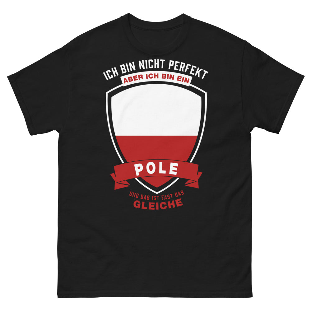 T-shirt Pologne noir - clin d'oeil à mes racines polonaises