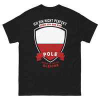 Thumbnail for T-shirt Pologne noir - clin d'oeil à mes racines polonaises