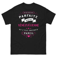 Thumbnail for T-shirt vénézuélienne noir - humour et fierté d'origine