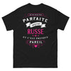 T-shirt russe noir - clin d'œil à l'origine