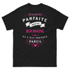 T-shirt Roumaine noir face - humour et fierté