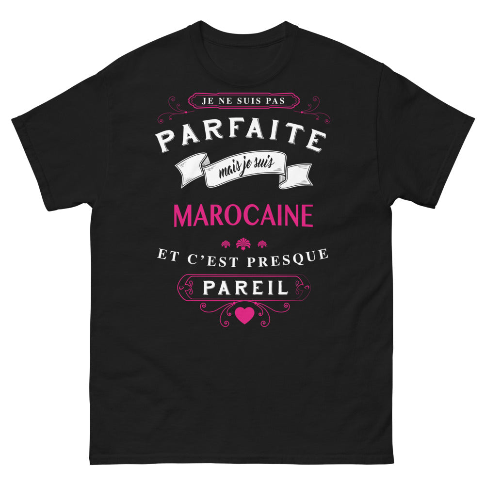 T-shirt Marocaine noir - clin d'œil humouristique