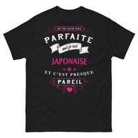 Thumbnail for T-shirt Japonais noir - Je ne suis pas parfaite mais japonaise