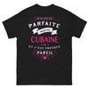 T-shirt Cubaine noir - je ne suis pas parfaite