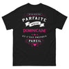 T-shirt Dominicaine noir - Je ne suis pas parfaite mais je suis Dominicaine