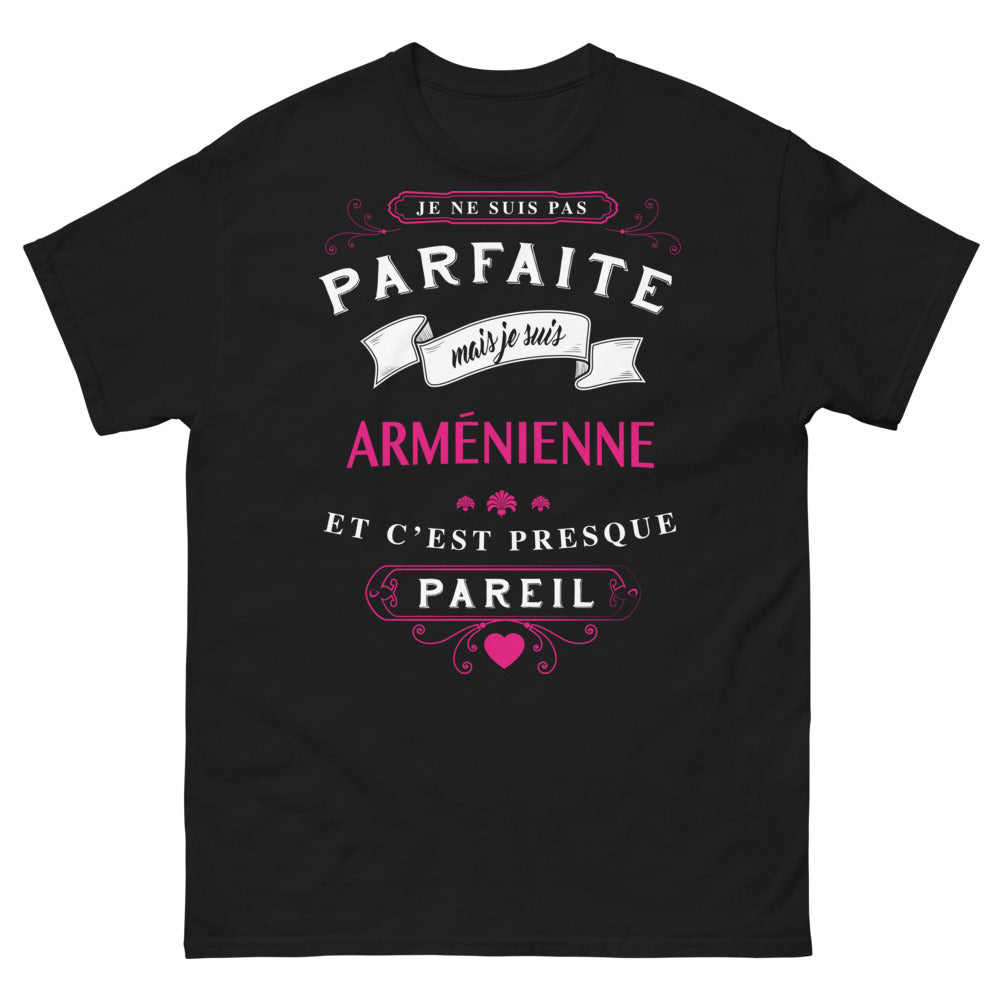 T-shirt Arménienne noir - pas parfaite mais presque