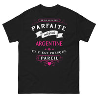 Thumbnail for T-shirt Argentin noir - Je ne suis pas parfaite mais je suis argentine