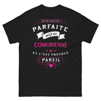 Thumbnail for T-shirt Comorienne noir - clin d'œil insulaire