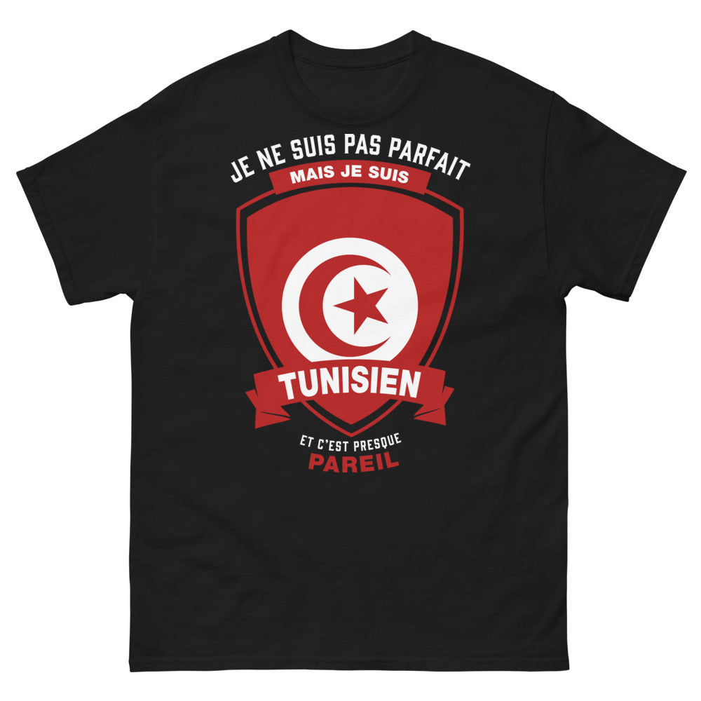 T-shirt Tunisie noir - Imperfect mais Presque Parfait