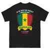 T-shirt Sénégal noir - humour et fierté
