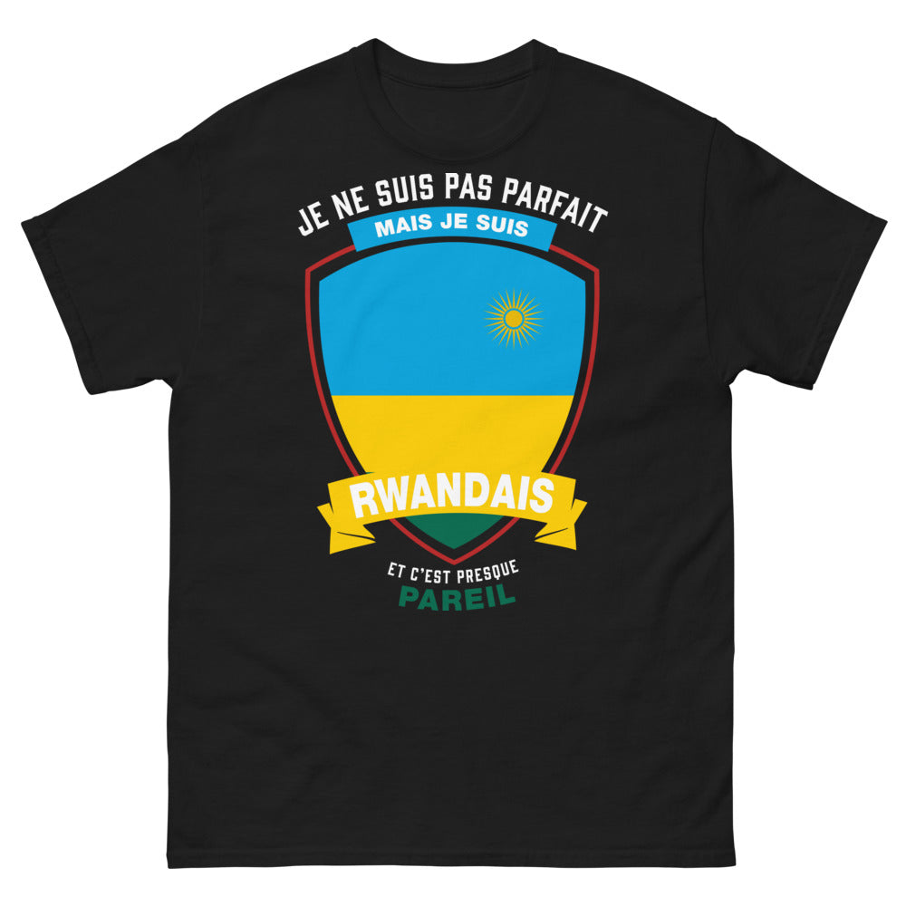 T-shirt Rwanda noir - Je ne suis pas parfait