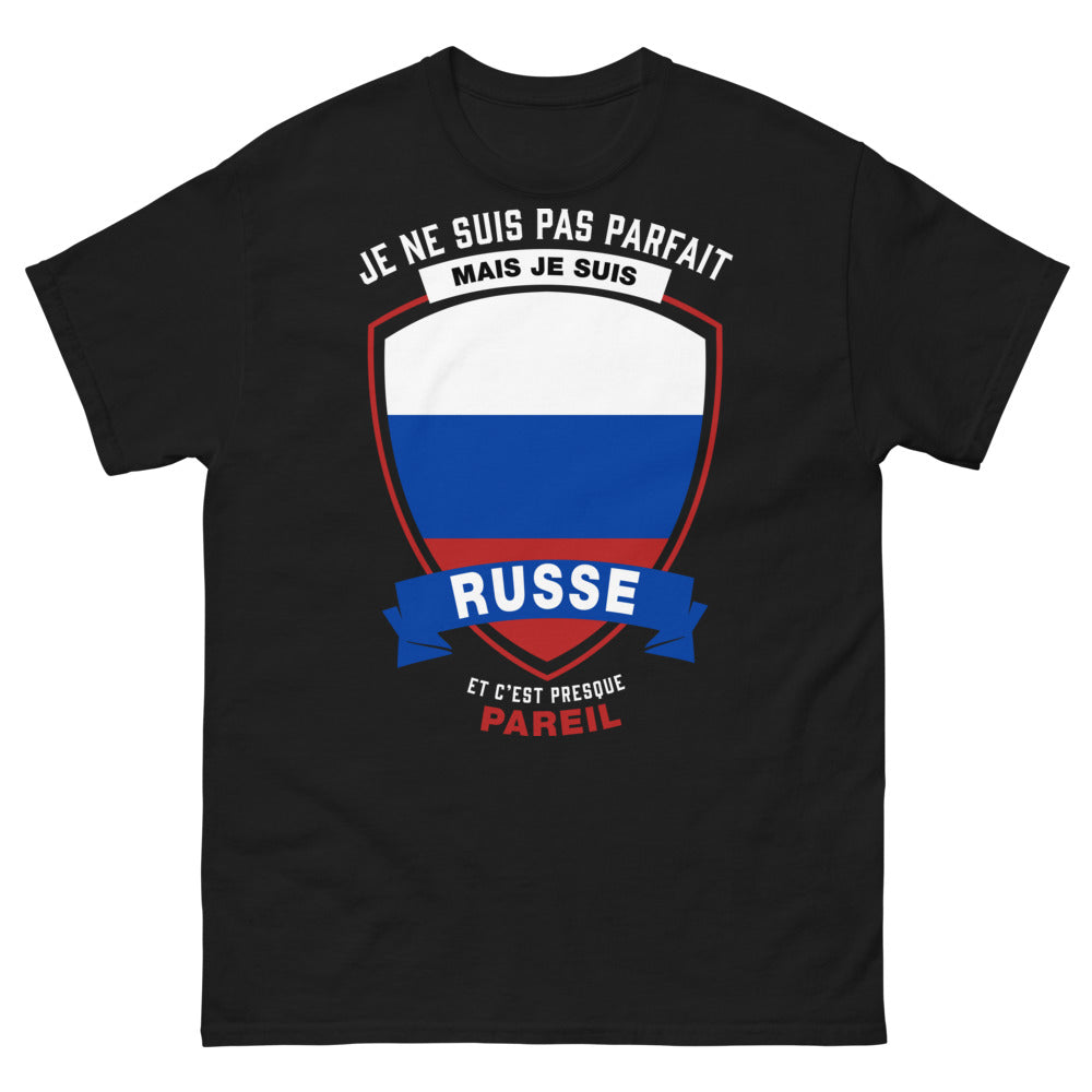 T-shirt Russie noir - clin d'œil russe