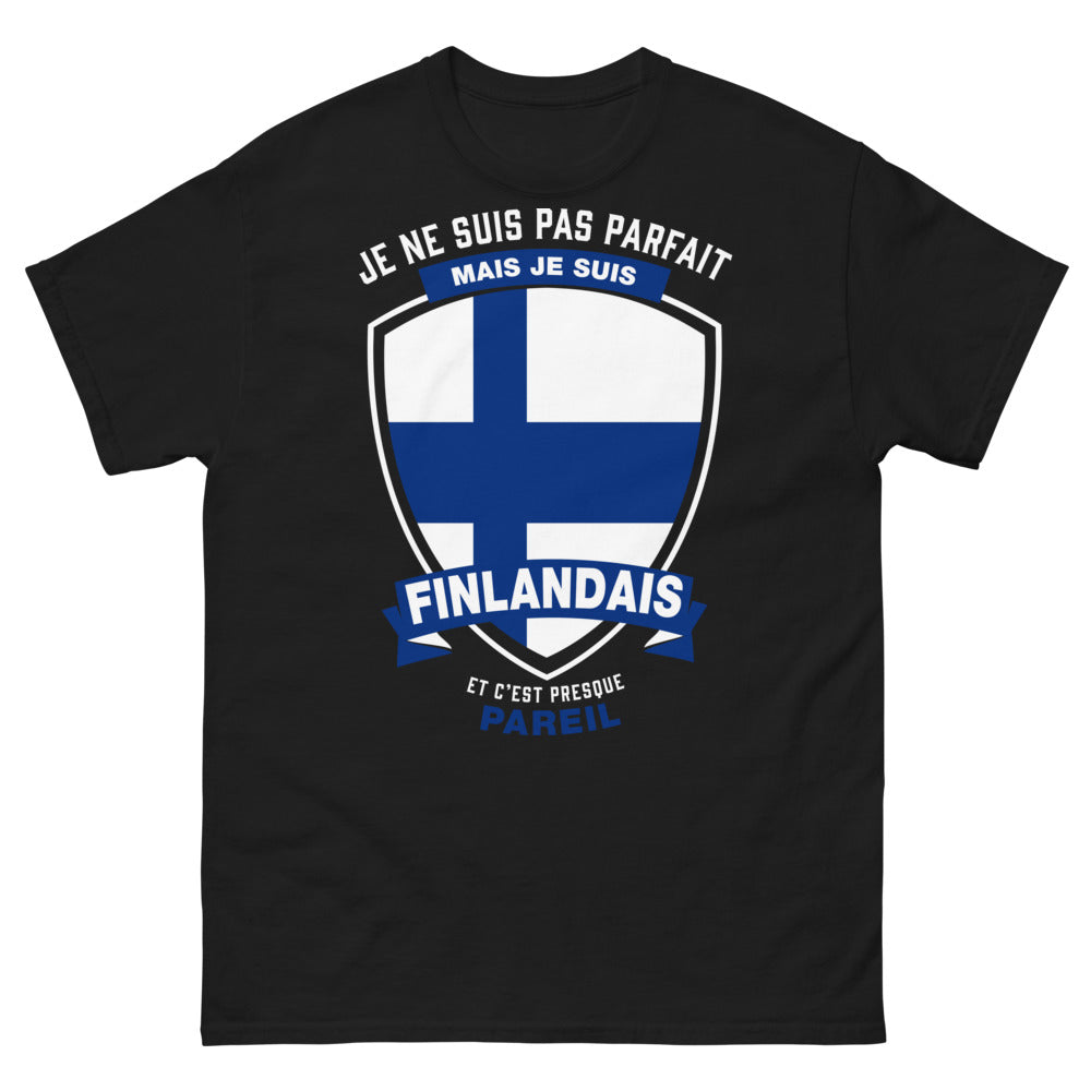 T-shirt Finlande noir - humour finlandais