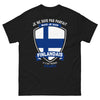 T-shirt Finlande noir - humour finlandais