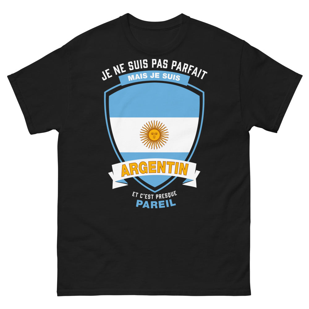 T-shirt Argentin noir - presque pareil