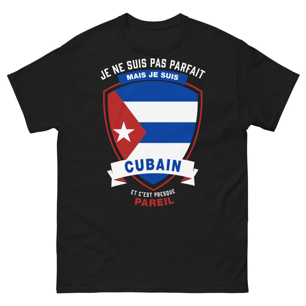 T-shirt Cubain noir - pas parfait mais Cubain