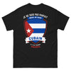 T-shirt Cubain noir - pas parfait mais Cubain