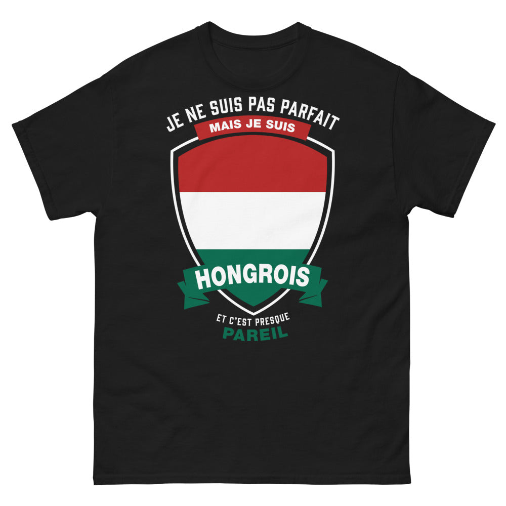 T-shirt Hongrois noir - clin d'œil humoristique
