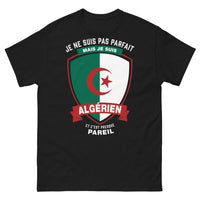 Thumbnail for T-shirt Algérien noir - Je ne suis pas parfait, mais je suis Algérien
