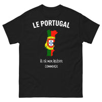 Thumbnail for T-shirt Portugal noir - Là où mon histoire commence