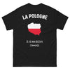 T-shirt Pologne noir - Là où mon histoire commence