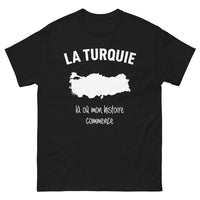 Thumbnail for T-shirt Turquie noir - Là où mon histoire commence