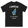 T-shirt Ardèche noir - L'Ardèche, là où mon histoire commence