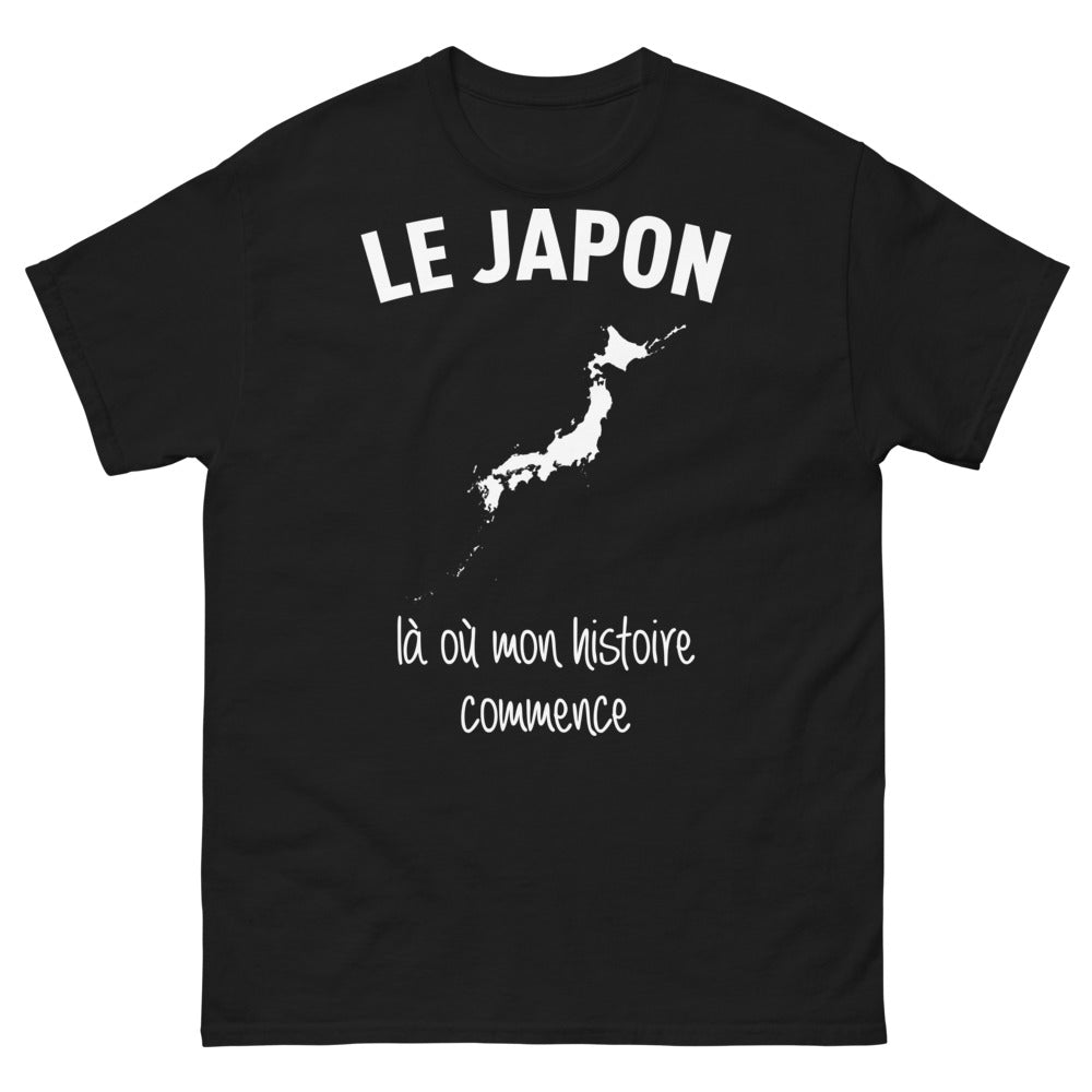 T-shirt Japon noir - Là où mon histoire commence