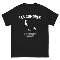 Thumbnail for T-shirt Comores noir - Là où mon histoire commence
