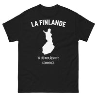 Thumbnail for T-shirt Finlande noir - Là où mon histoire commence