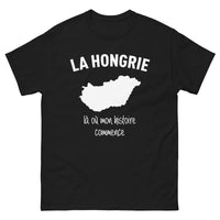 Thumbnail for T-shirt Hongrie noir - Hongrie : Là où mon histoire commence