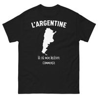 Thumbnail for T-shirt Argentine noir - là où mon histoire commence