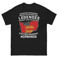 Thumbnail for T-shirt Normandie noir - destin légendaire