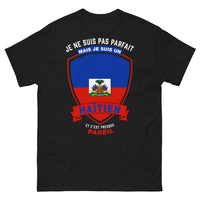 Thumbnail for T-shirt Haïtien noir - Je ne suis pas parfait, mais Haïtien