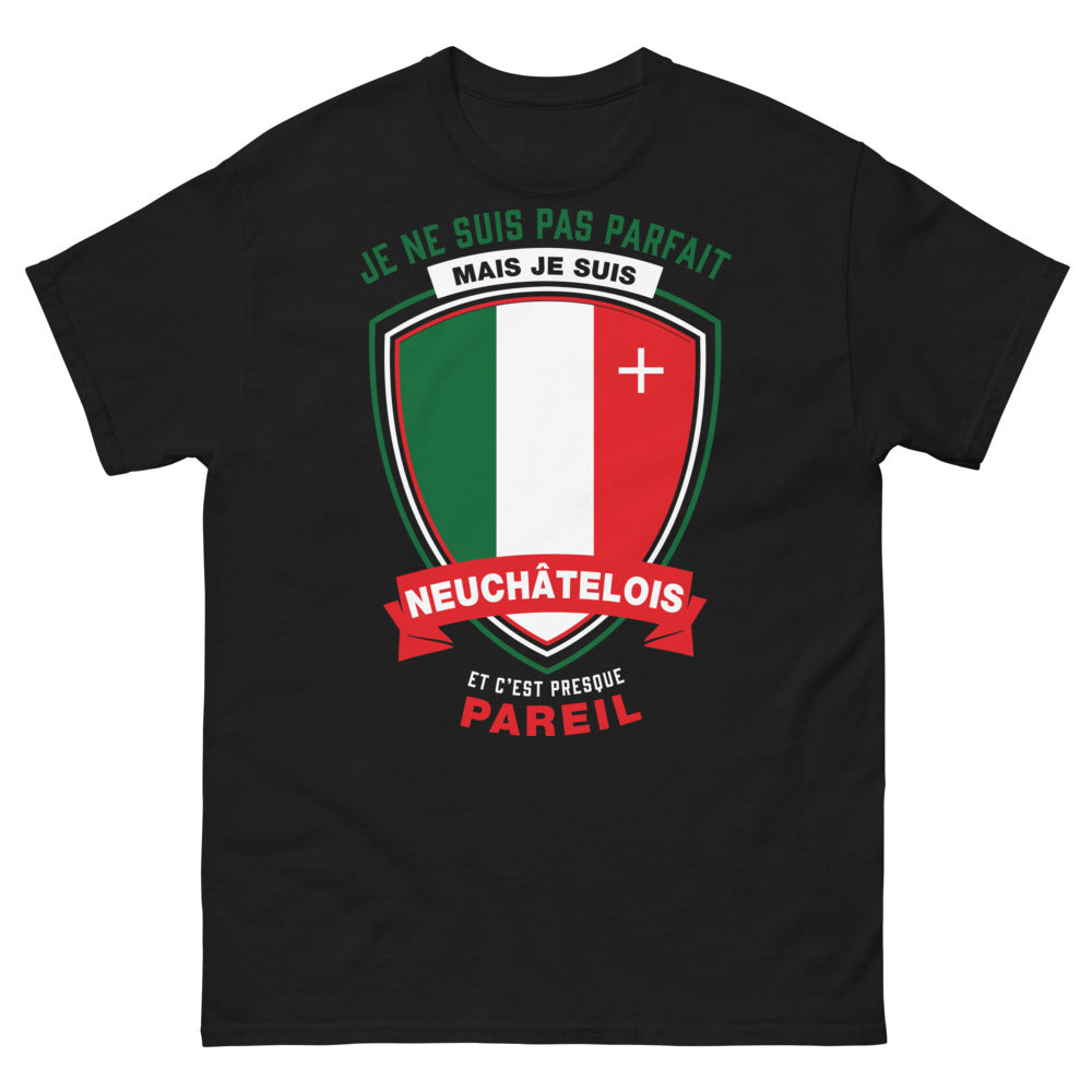 T-shirt Neuchâtelois noir - Presque parfait