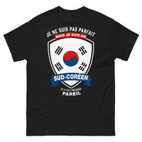 Thumbnail for T-shirt sud-coréen noir - humour et fierté