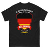 T-shirt allemand noir face - presque parfait